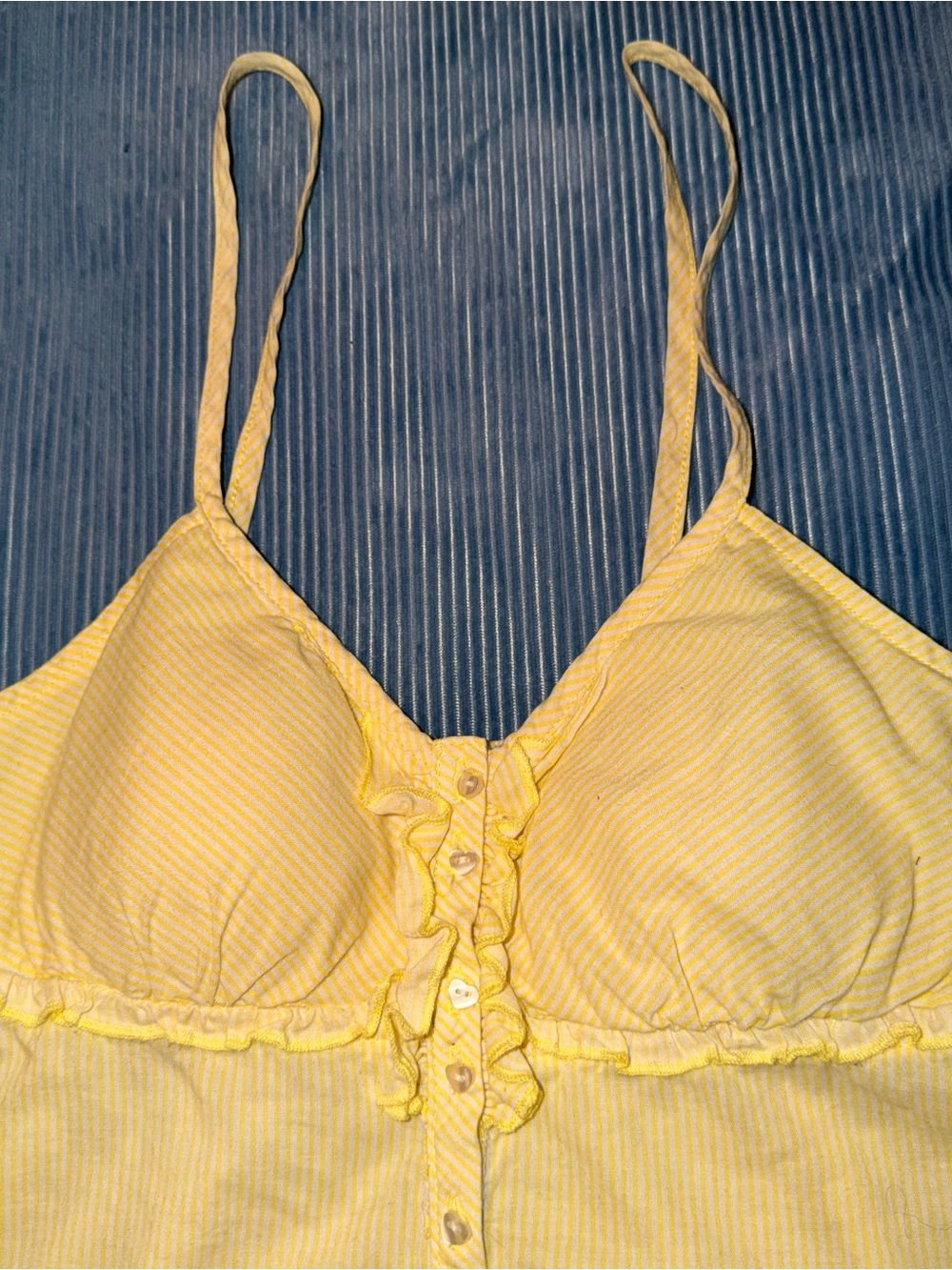Yellow Ruffle-Trim Cami Top - Picture 10 of 10